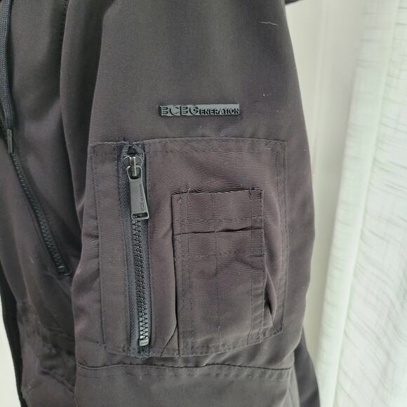 BCBGeneration Water resistant Faux Fur Trim Coat Size Large - Picture 4 of 13